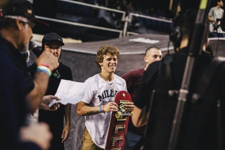 Jaime Mateu saborea la gloria en la primera prueba de la Copa del Mundo de Skate 2019