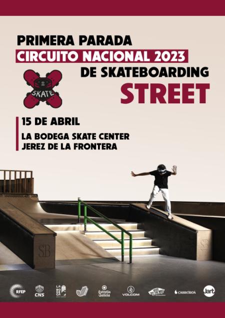 La Bodega Skate Center de Jerez de la Frontera acoge la 1ª prueba del Circuito Nacional de Street 2023