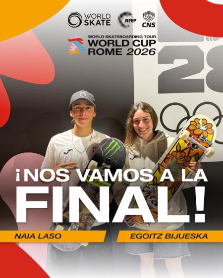 Doblete español en las finales de Roma: Naia Laso y Egoitz Bijueska lucharán por las medallas en la primera prueba del camino a Los Ángeles 2028
