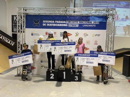 Natalia Muñoz y Christian Estrada se cuelgan el oro en la 2ª parada del Circuito Nacional de Street