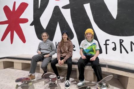 El Life Skate Farm de Basauri acoge a la preselección nacional femenina de Street